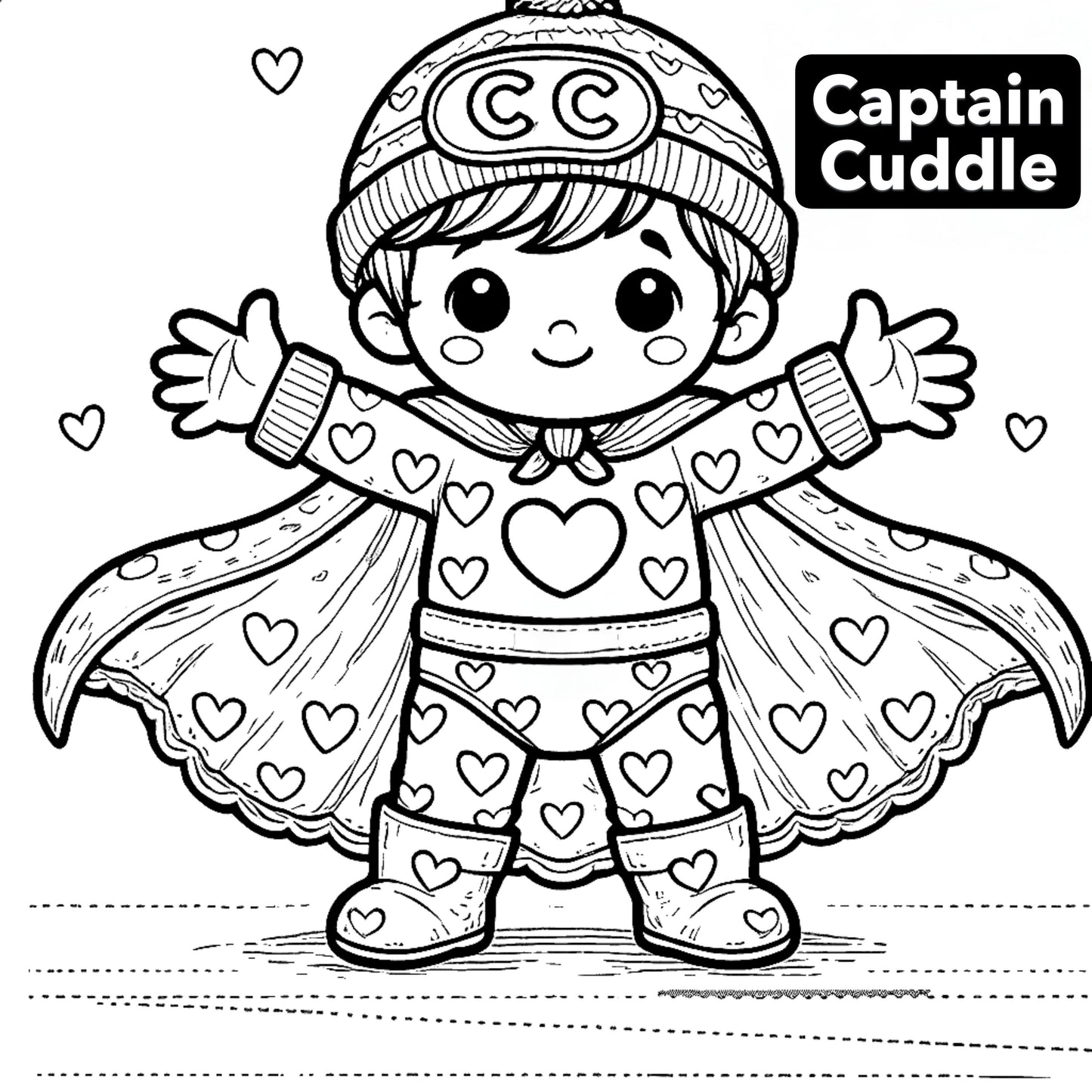 Toddler Superheroes Coloring Book - 6 page Preview