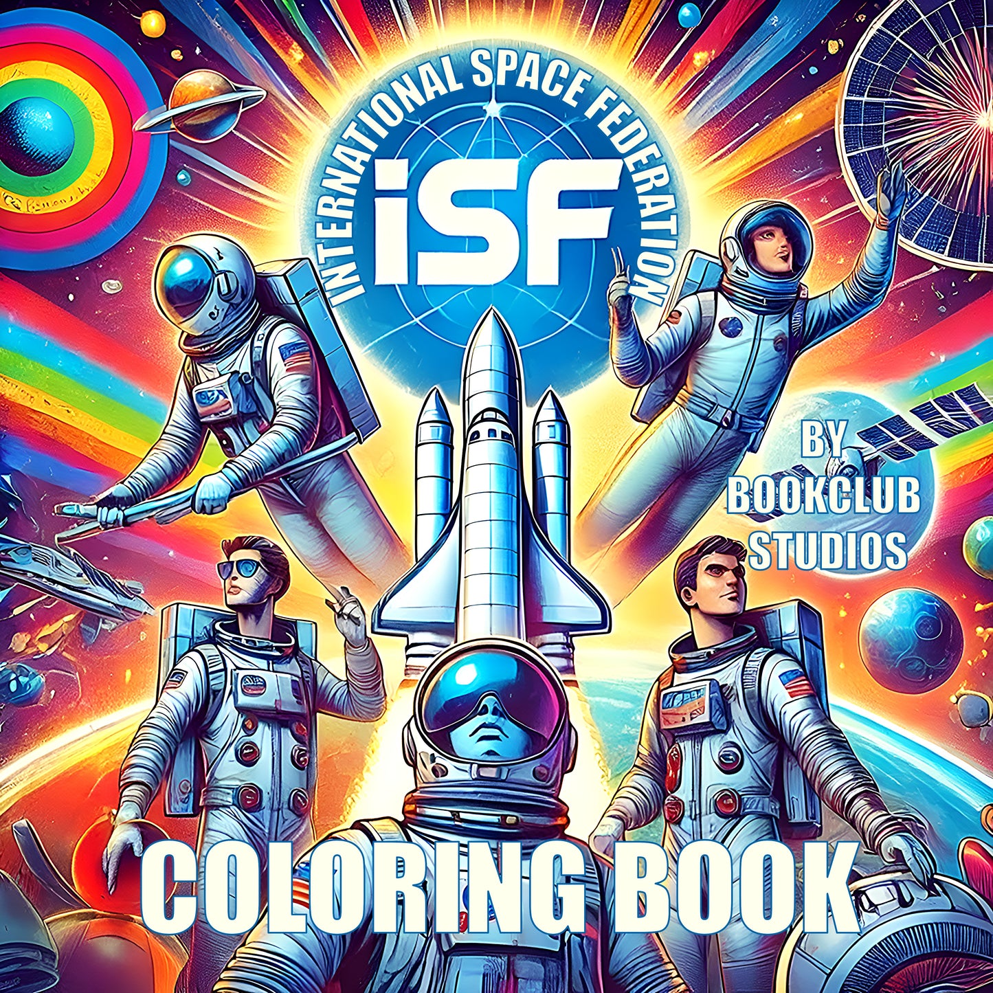 International Space Federation- Full Coloring Book (100 Pages)