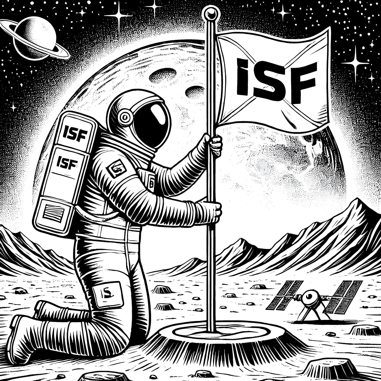 International Space Federation Coloring Book - Free Preview
