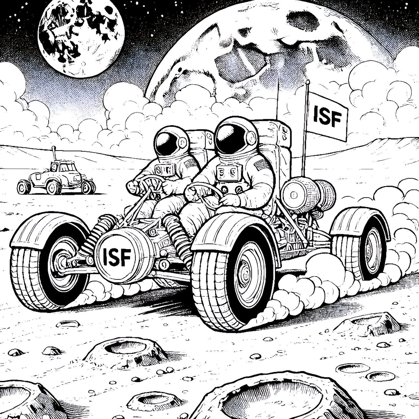International Space Federation- Full Coloring Book (100 Pages)